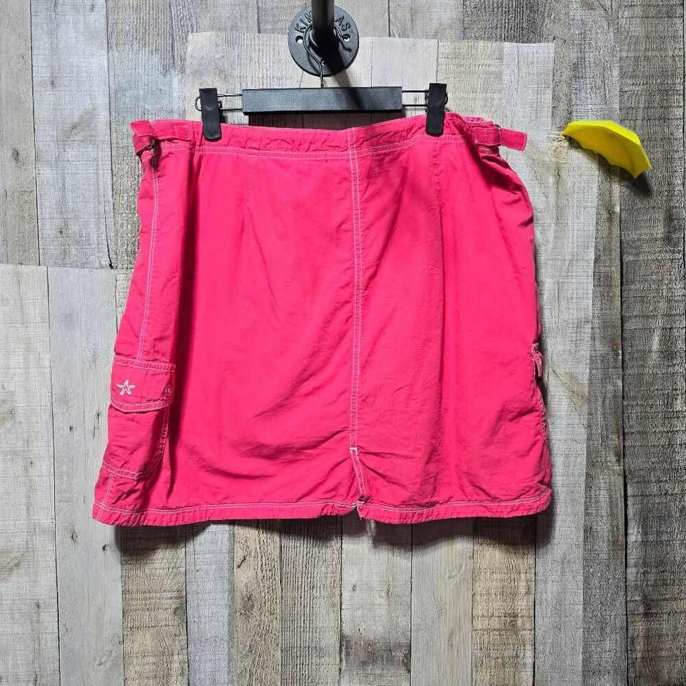 Fresh Produce Pink Cargo Mini Skirt XL Utility Summer Cruise Coastal Femme Girly - Picture 2 of 4